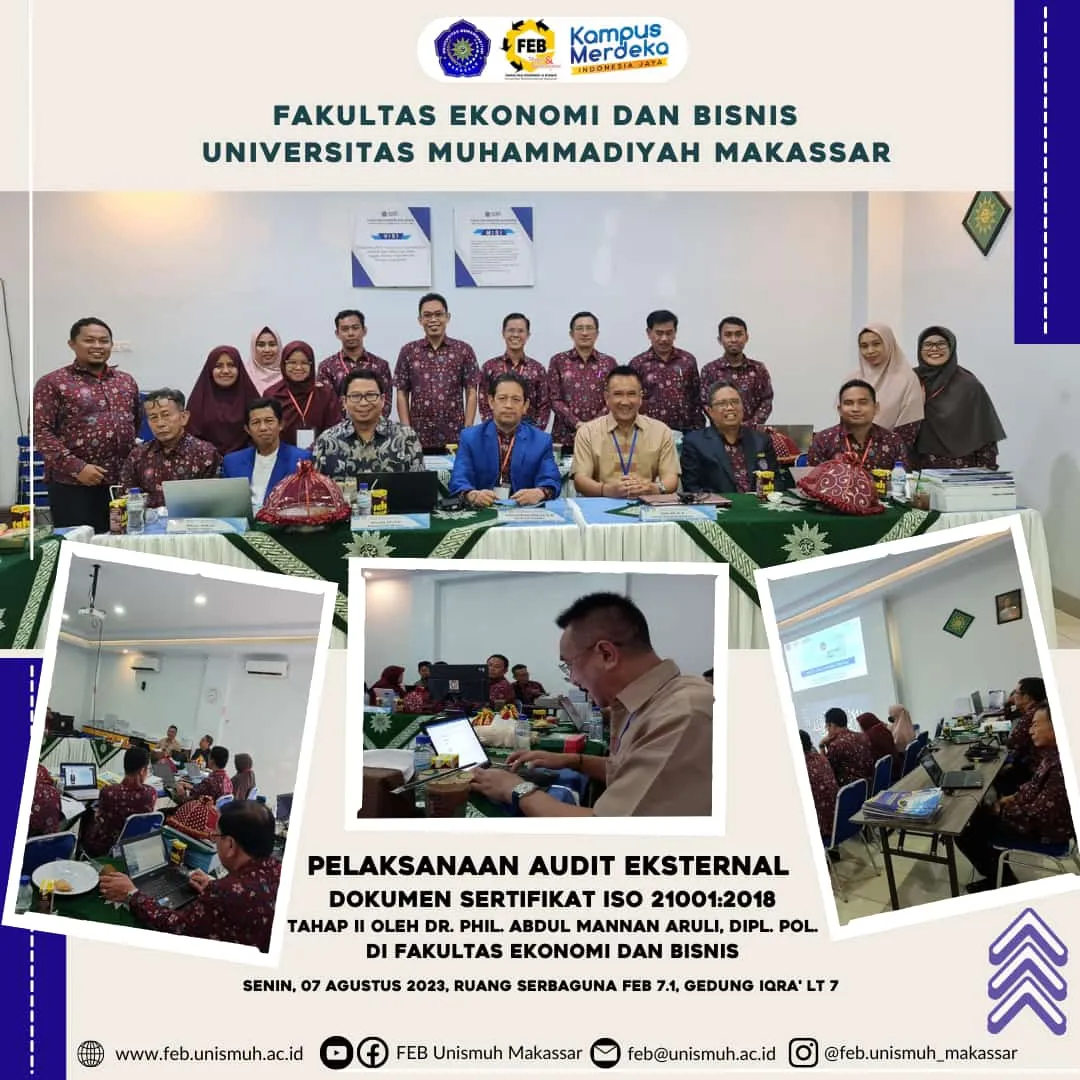 Pelaksanaan Audit Eksternal Dokumen Sertifikat ISO di Fakultas Ekonomi dan Bisnis